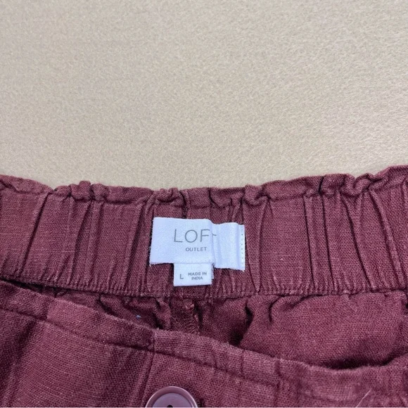 Two Pack Loft Linen Blend Shorts - Picture 5 of 12